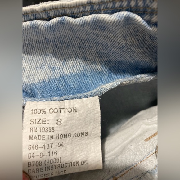 Vintage Brittania Acid Wash Jeans size 8 - Picture 6 of 8
